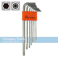 7pcs 霧面球型 1.5-6mm 六角扳手 公制