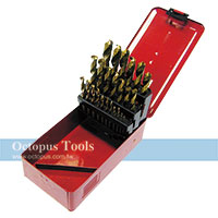 25支鍍鈦鑽頭組 1-13mm 鑽尾