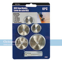 HSS帶柄鋼圓鋸片 6件組 3mm柄