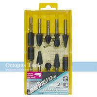 木工滾磨刀6mm柄10pc日本