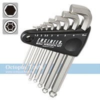 8pcs 短型球型六角扳手 TWB-05 Engineer